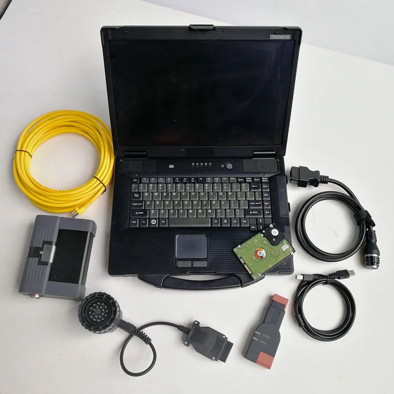 Полный комплект инструментов автоматической диагностики, Сканер Icom A2 B C MB Star C5 SD Connect CF52 8400 4G, Жесткий диск Toughbook для ноутбука. Изображение 5
