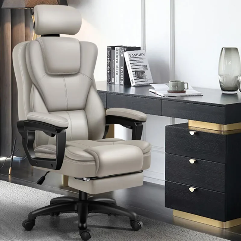 Офисные стулья с кожаной подушкой, напольное кресло для гостиной, кресло для игр, обеденные офисные стулья, компьютерные шезлонги, Римская мебель Изображение 5