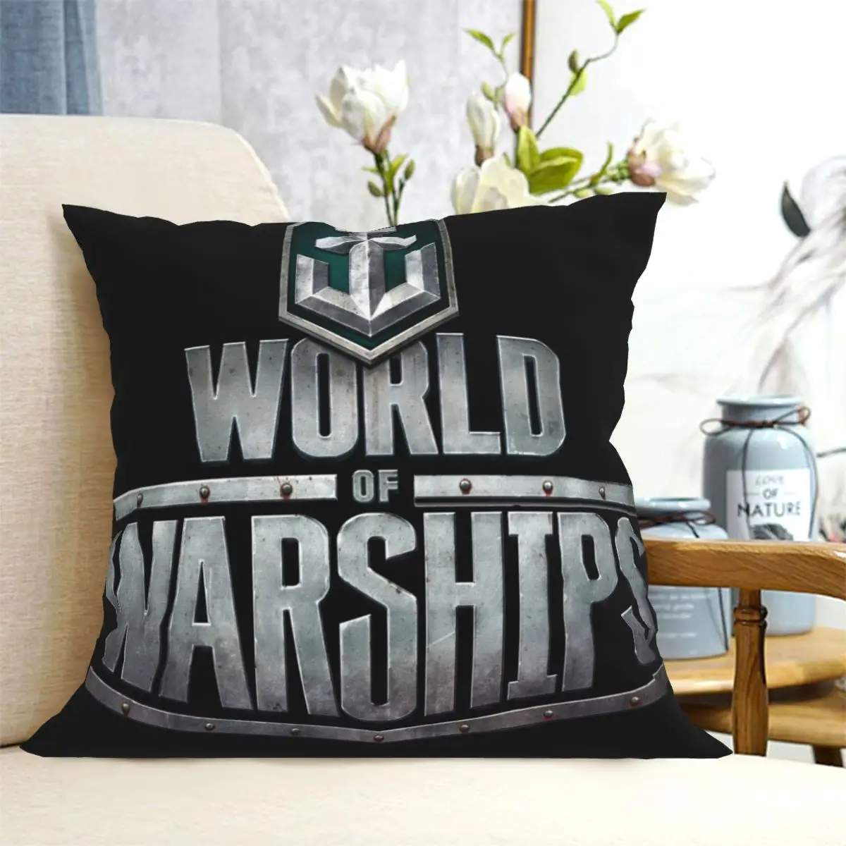Модный чехол для диванной подушки World Of Warships, наволочка из полиэстера с принтом, декоративная наволочка Изображение 5